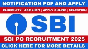 SBI PO Recruitment 2025
