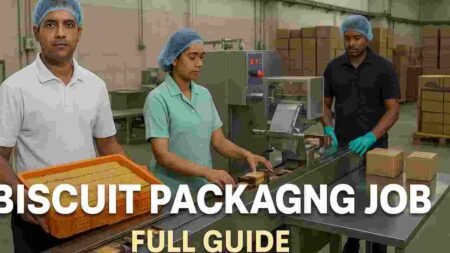 (सीधी भर्ती) बिस्कुट पैकिंग नौकरी 2025 – कई फैक्ट्री में अनेक पदों पर सीधी भर्ती शुरू, आवेदन करने के लिए नीचे पढ़ें बिस्कुट पैकिंग नौकरी