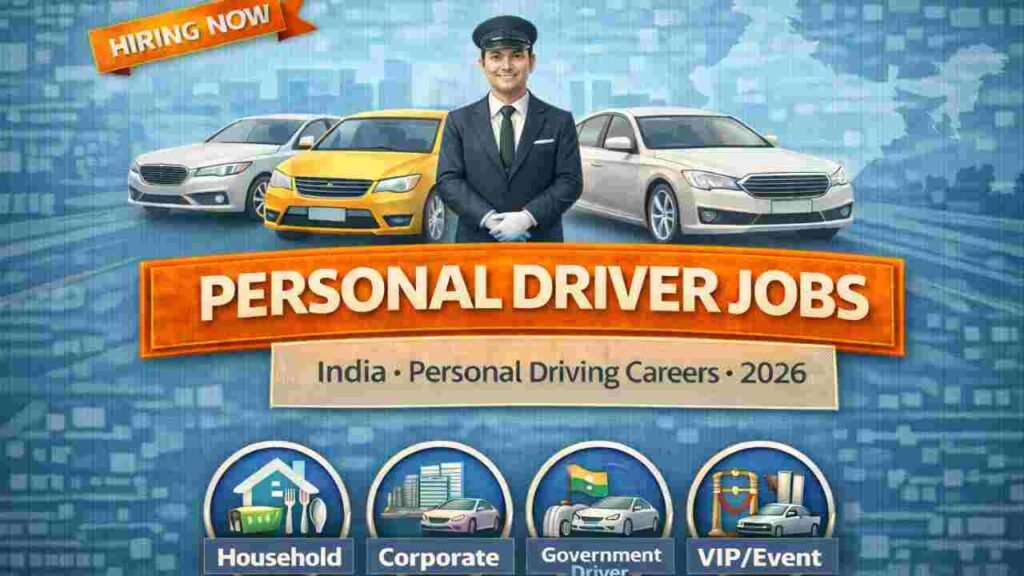 Personal Driver Jobs India 2026 – High Paying Chauffeur, Private Driver & Corporate Driver Careers