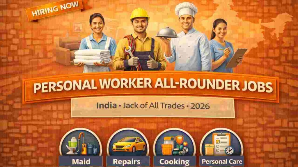 Personal Worker All-Rounder Jobs India 2026 – High Paying Household, Office & Family Support Careers