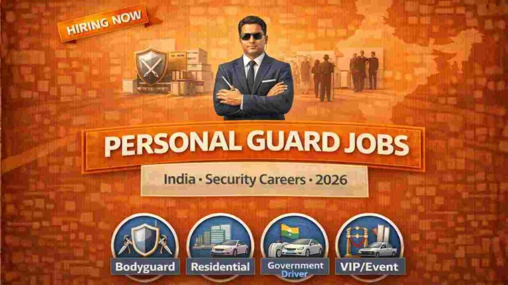 Personal Guard Jobs India 2026 – High Paying Security, Bodyguard & Private Protection Careers