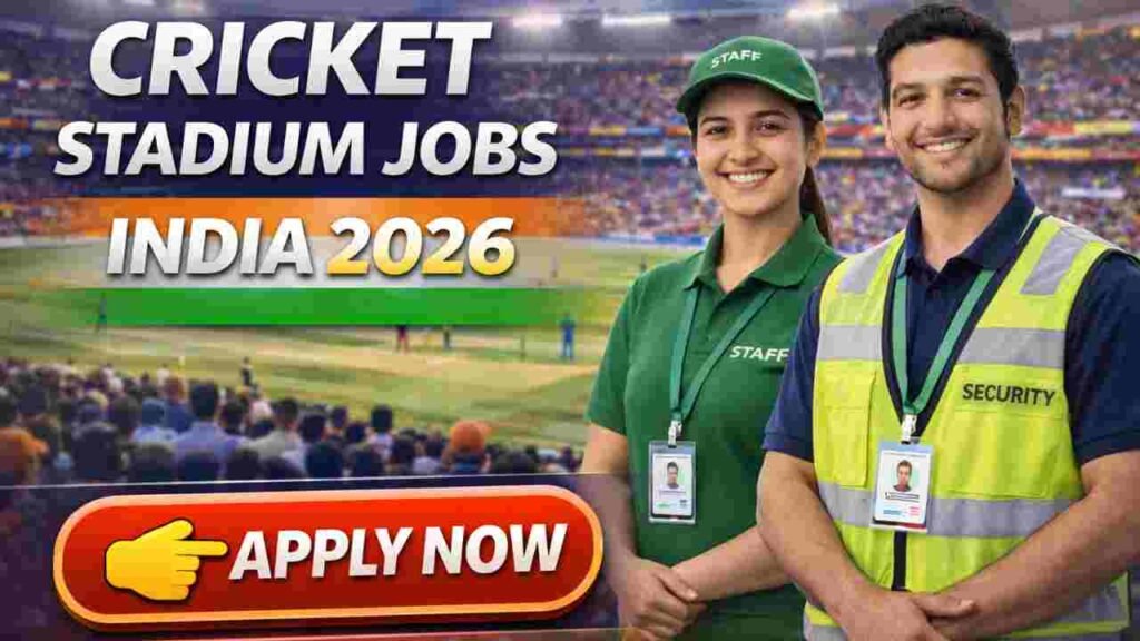Cricket Stadium Jobs India 2026 – High-Paying Sports Careers