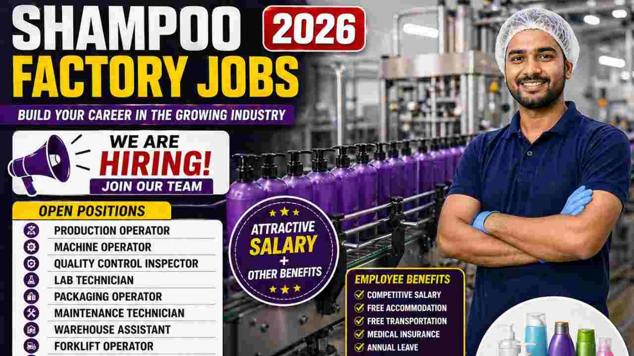 Shampoo Factory Jobs 2026 – Hiring Production Workers, Helpers ...