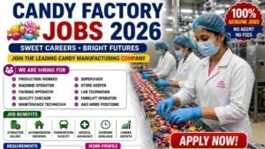 Candy Factory Jobs – Packing Staff, Helper, Machine Operator